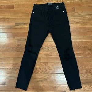 Abercrombie & Fitch mid rise super skinny black jeans